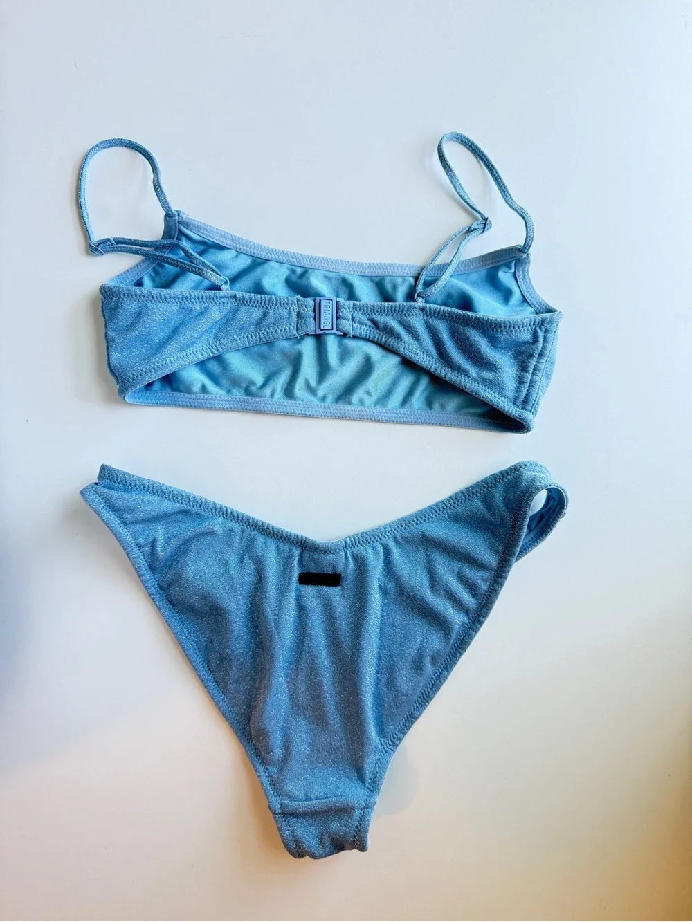 triangl swimwear Blue Shimmer Bikini Set